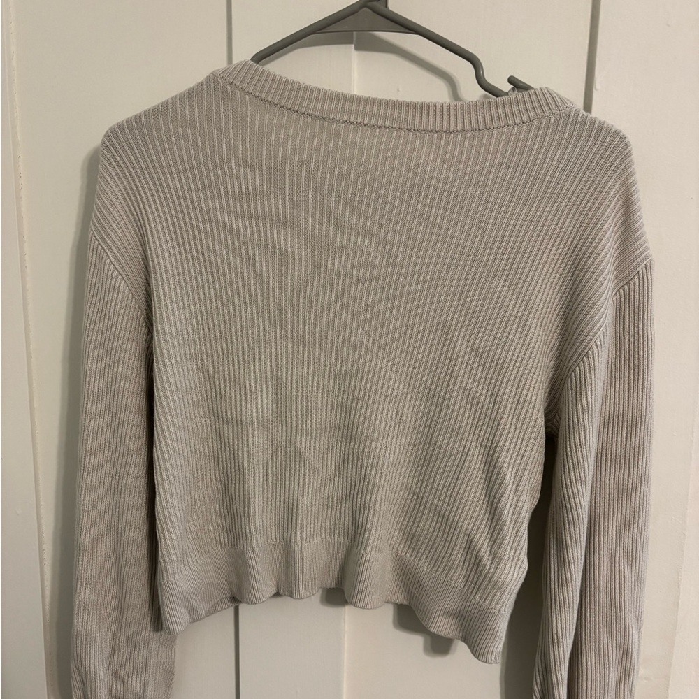 lululemon athletica Ribbed Crew Neck Sweater - Light Gray
